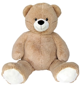 Wagner 9033 - Riesen XXL Teddybär 140 cm groß in hell-braun - Plüschbär Kuschelbär Teddy Bär in beige 1,40 m - 1